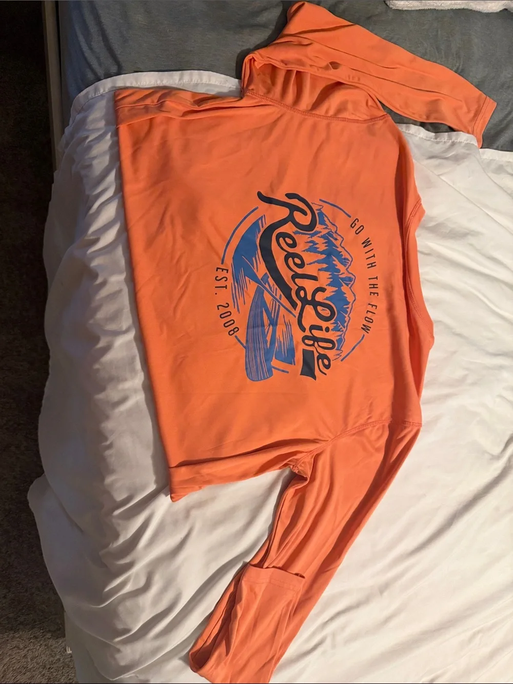Men’s Long-Sleeve Swim Shirt in Orange